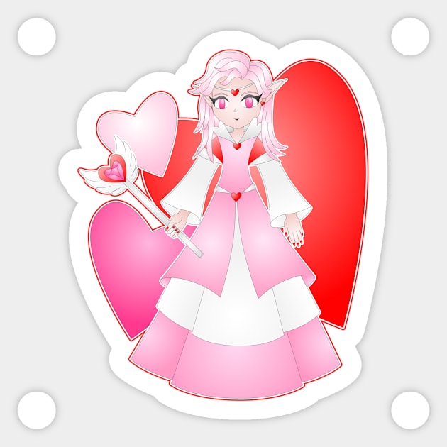 Heart Princess Sticker by mikari